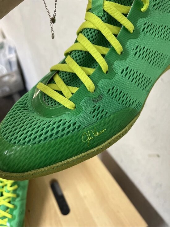 Adidas Adizero Jake Varner Rare Wrestling Shoes Size 12 Rare Lime Green main image 4